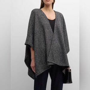 Eileen Fisher Open-Front
Organic Cotton Marled-Knit Shawl